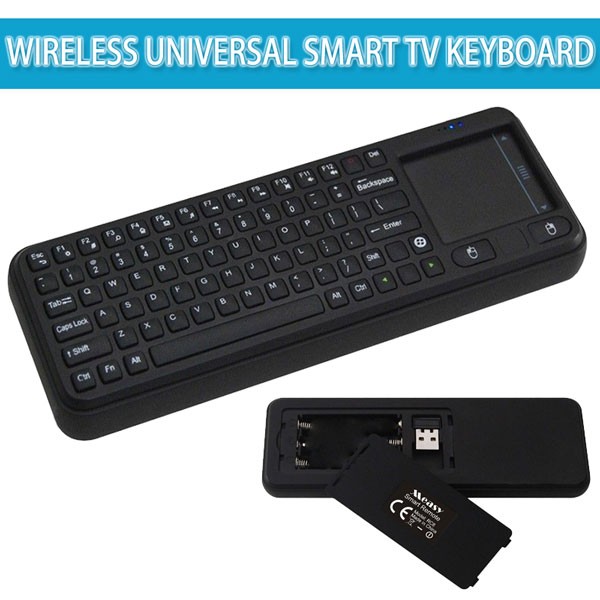 Tastatura mini wireless cu touchpad AirFly compatibila cu televizoarele smart dar si pentru PC