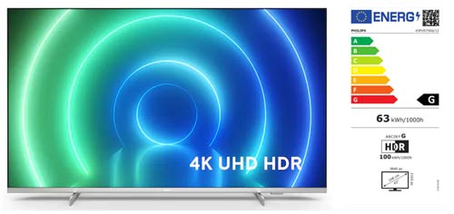 Televizor Philips 43PUS755612, 108 cm, Smart, 4K Ultra HD
