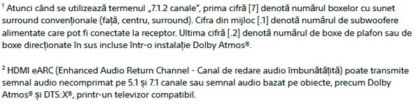 Explicatii si Definitie Nr canale Soundbar Sony HT-X8500