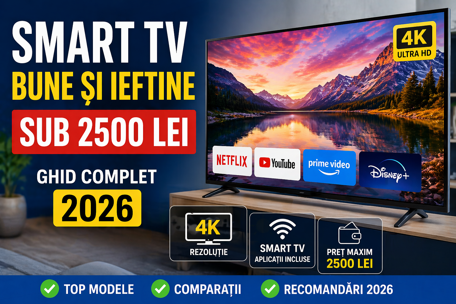 Smart TV ieftin si bun 2026